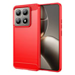 Xiaomi 14T      Carbon Fibre Case    [Red]