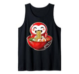 Daruma Doll Japan Ramen Japanese Noodles Cute Kawaii Tank Top