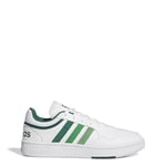 adidas Men's Hoops 3.0 Low Classic Vintage Shoes, Ftwr White Collegiate Green Green, 4 UK