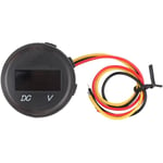 Voltmètre numérique DC 0-100 V avec écran LED pour voiture et moto - Étanche