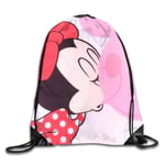 LREFON Minnie Rose Ballon Cordon Sac Sac À Dos Gym Sac À Dos Homme Femmes Sport Sac À Bandoulière De Stockage