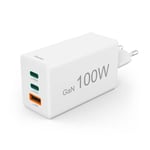 Charger 2x USB-C 1x USB-A GaN 100W White