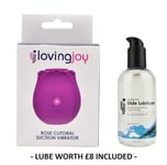 Rosebud Sucking Vibrator Silicone Clitoral ULTIMATE ORGASM TOY 10 Modes + LUBE