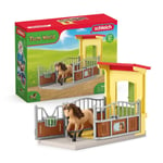 schleich 42609 Pony Box with Iceland Pony Stallion, from 3 years, FARM WORLD - P