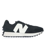 New Balance Mens 327 Trainers in Black-White Mesh - Size UK 9