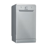 Indesit Freestanding Slimline Dishwasher - Silver DF9E1B10SUK