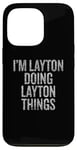 Coque pour iPhone 13 Pro Je suis Layton qui fait Layton Things Funny Vintage