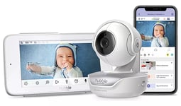 Hubble Connected Nursery Pal Premium 5" Smart HD Baby Monitor Touch Screen View