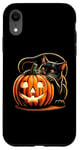 iPhone XR Black Cat Halloween Costume Pumpkin For Women Case