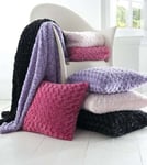 Catherine Lansfield Curly Throw 127cm x 152cm - Hot Pink