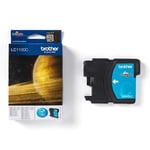 Brother LC-1100C Inkjet Cartridge, Cyan, Single Pack, Standard Yield, Includes 1