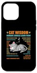 Coque pour iPhone 13 Pro Max Cat Wisdom Les humains devraient apprendre de