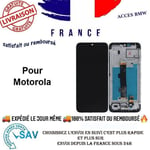 Original Ecran LCD Complet Noir Avec Châssis Pour Motorola Moto E7I Power