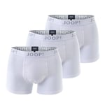 Joop! Caleçon Boxeur 3 Pièces Pour Homme - Coton Stretch Fin, Économique, Uni, Uni, Logo Blanc M (Medium)