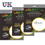 Not Easily Broken Folk Colored Strings Sturdy Folk Guitar Steel Strings