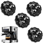 4Pcs Mini Roulette Meuble, Roulettes Pivotantes, Universelle Roulettes Autocollantes Mit Trois Billes d'Acier, Roulettes Pivotantes à 360 Degrés pour Deplace Meuble Poubelle Cafetière Petit M