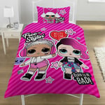 LOL Surprise Free Stylin' Single Duvet Cover Set  Kids 2 in 1 design Official