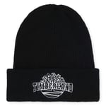 Bonnet avec nom et revers Garçon Timberland coton noir