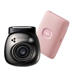 Appareil photo numérique Fujifilm INSTAX PAL, Gem Black + imprimante mini Link 2, Soft Pink