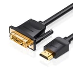 Vention Câble HDMI vers DVI 1 m 2 m 3 m 5 m DVI-D 24 1 broche Prise en charge 1080P 3D Câble HDMI haute vitesse pour LCD DVD HDTV XBOX Projecteur PS3, câble HDMI vers DVI - 1,5 m