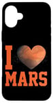 iPhone 16 Plus Planet Martian I Love Mars Heart Case