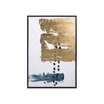 DRW Tableau Toile Imprimé Rectangulaire Abstrait Multicolore 60 x 4 x 90 cm