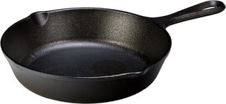 Eddingtons Lodge round frying pan with handle, 20.3 cm, Black