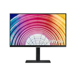 SAMSUNG Samsung S60A LS24A600NAUXXU 24 INCH ViewFinity Monitor, QHD, USB-C, 5ms, HDMI, Displayport, 75Hz, He