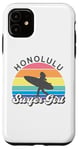 Coque pour iPhone 11 Honolulu Surfer Girl Hawaii Hawaii Surf Beach Cute