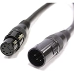 Cablemarkt - Câble dmx 512 avec connecteurs xlr 5 broches mâle vers xlr 5 broches femelle 30 m