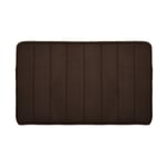 Bathroom Bedroom Non-slip Machine Washable Microfibre Foam Mat Coffee 50*80cm