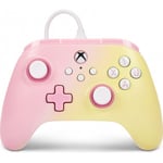 PowerA Advantage Wired Controller - trådbunden spelkontroll, Pink Lemonade, Xbox / PC