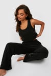 Borg Wide Leg Loungewear Trousers