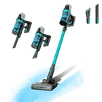 Cecotec Aspirateurs balais à Batterie Conga Rockstar 1500 Horizon X-Treme XL. Aspirateur Vertical sans Fil de 215W, 60 Minutes d'autonomie et Brosse Mixte