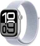 Apple Watch 10 42mm GPS Alu Sport Loop Silver/Blue Cloud