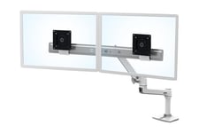 Ergotron LX monteringssæt - for 2 LCD displays - dobbelt direkte - hvid