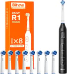 Bitvae R1 Rotating Electric Toothbrush with 8 Brush Heads for Adults and Kids, 5