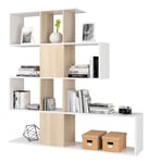 1 XKIT BIBLIOTHEQUE ZIG ZAG 145X28X145 BLANC CANADIEN