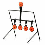 Self Resetting Shooting Target Air Gun Spinning Air Rifle Gun Practice Metal Set