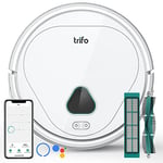 TRIFO Max Aspirateur Robot, Aspiration Puissante 3000Pa, Surveillance à Domicile, Chat Vocal, Batterie 5200 mAh, Autonomie de 120 Minutes, Chargement Automatique, Contrôle Via Wi-FI/Alexa/APP