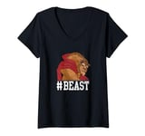 Disney Beauty & The Beast #Beast Game Face V-Neck T-Shirt