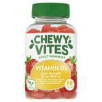 Chewy Vites Adults High Strength Vit D3 60 Gummy Vitamins 25 micrograms 100 IU