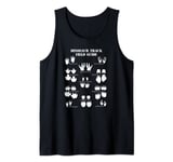 Dinosaur Track Field Guide Fun Dino Footprints Tank Top