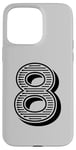 Coque pour iPhone 15 Pro Max Numéro 8 pour uniforme sportif ou anniversaire