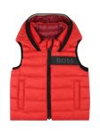 HUGO BOSS Baby Reversible Puffer Gilet, Red