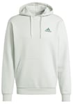 adidas Men's Essentials Fleece Hoodie, linen green, XXL Tall