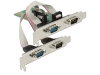 DELOCK – PCI Express Card to 4 x Serial RS-232 (89557)