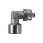 RIEGLER 115236-13.714-8-E Value Line Raccord à vis coudé G 1/4, MS v, Schl.8/6, 1 pièce