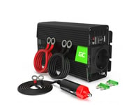 Green Cell Power Inverter 12V till 230V 500W/1000W Ren sinusvåg