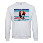 Sweat Shirt Homme Curling Is Cool Swag Barracuda L'agence Tous Risque Humour